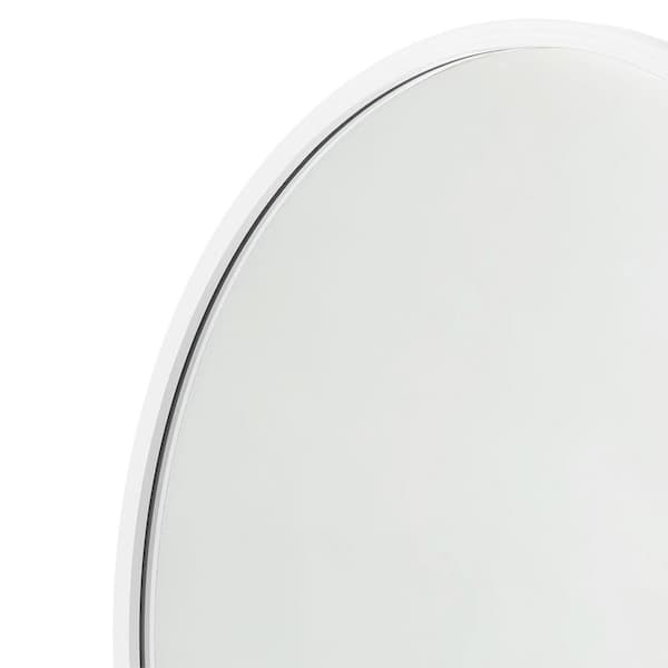 30 in. x 30 in. Rubber Framed Round Single Mirror in Black 30 in. x 30 in. Rubber Framed Round Single Mirror in Black