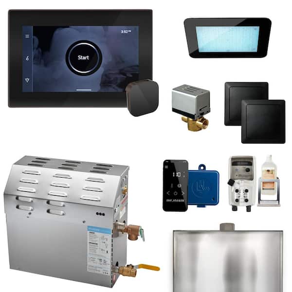 Mr. Steam MS (XDream) 6 kW (6000-Watt) Steam Shower Generator Package with iSteamX Control in Black Oil Rubbed Bronze