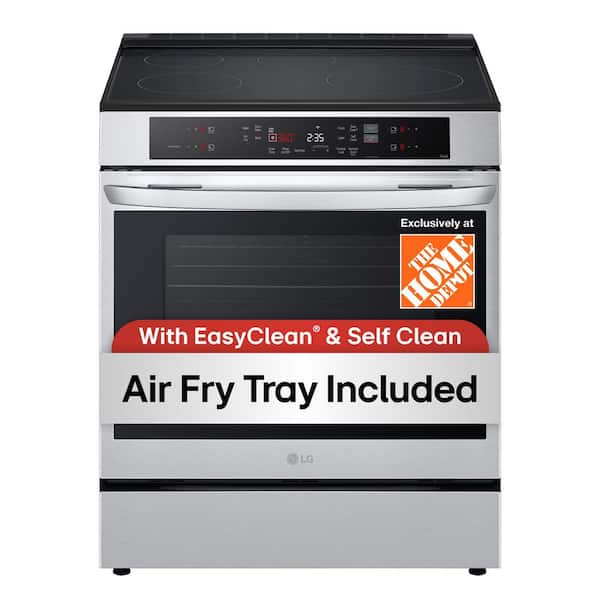 6.3 cu. ft. SMART Induction Slide-In Range in PrintProof Stainless Steel with Convection, EasyClean, and Air Fry Tray