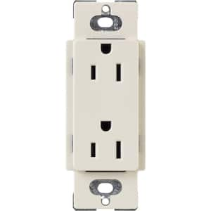 Claro Tamper-Resistant Duplex Receptacle, 15 Amp, Light Almond (CARS-15-TR-LA)