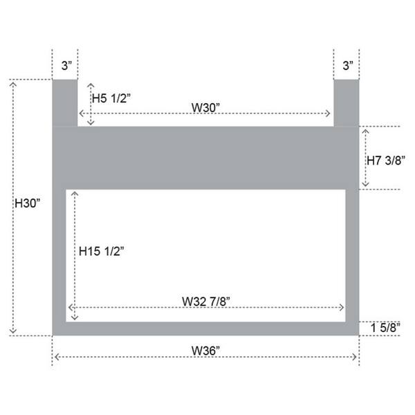 LIFEART CABINETRY Lancaster Stone Wash Plywood Shaker Stock Assembled Farm Sink Base Kitchen Cabinet 36 in. W. x 34.5 in. H x 24 in. D
