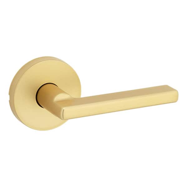 Halifax Satin Brass Round Half Dummy Door Handle Handle Featuring Microban Antimicrobial Protection