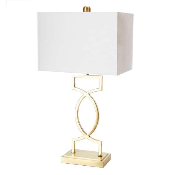 Silverwood Furniture Reimagined Estelle, Gold Tone Desk Lamps