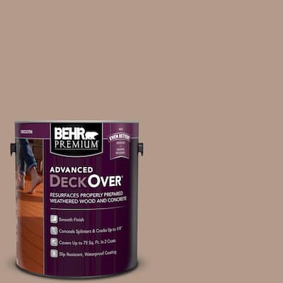 1 gal. #SC-160 Rose Beige Smooth Solid Color Exterior Wood and Concrete Coating