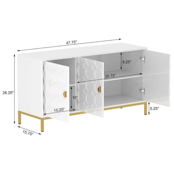 Clihome 15.75-in W x 26.25-in H Mdf White Freestanding Utility Storage Cabinet