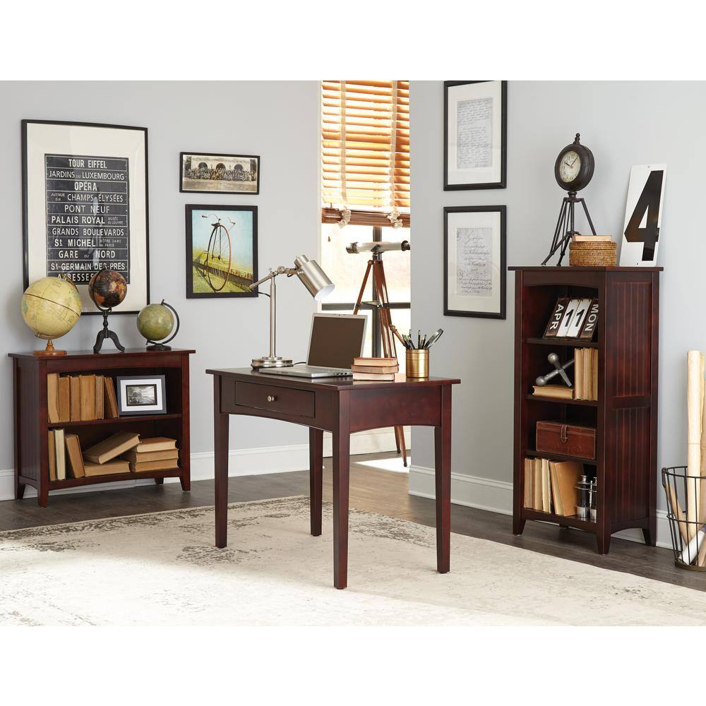 Espresso Traditional Tall Bookcase for Kids' Room and Play Area