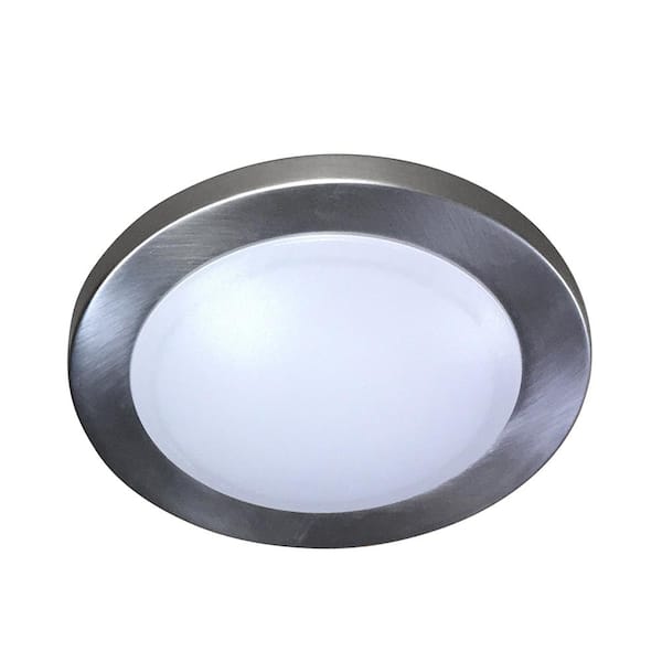 Unbranded Kinsella 7 in. 1-Lights Brushed Nickel LED Flush Mount