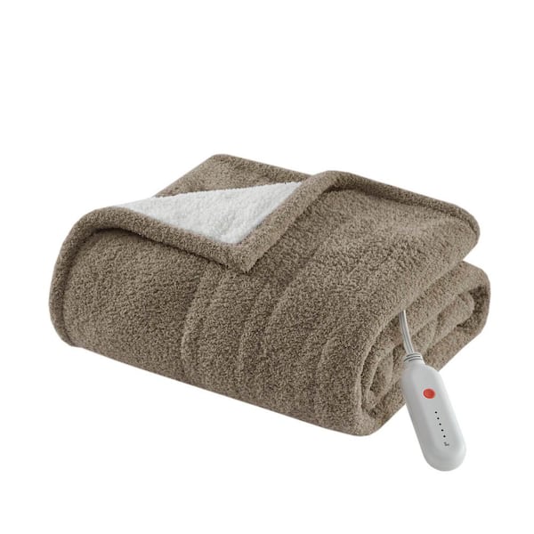 Arden Brown Polyester Electric Throw Blanket