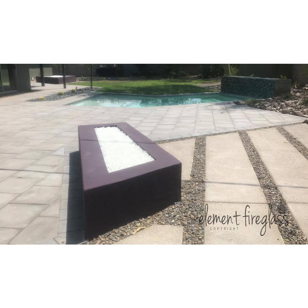 Large Crystal Clear Fire Pit Glass Rocks for Indoor or Outdoor Use