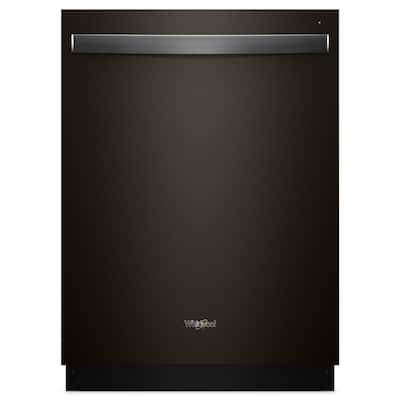 Whirlpool 24 in. Fingerprint Resistant Black Stainless Top Control Built-In Tall Tub Dishwasher with Fan Dry, 51 dBA 24 in. Fingerprint Resistant Black Stainless Top Control Built-In Tall Tub Dishwasher with Fan Dry, 51 dBA