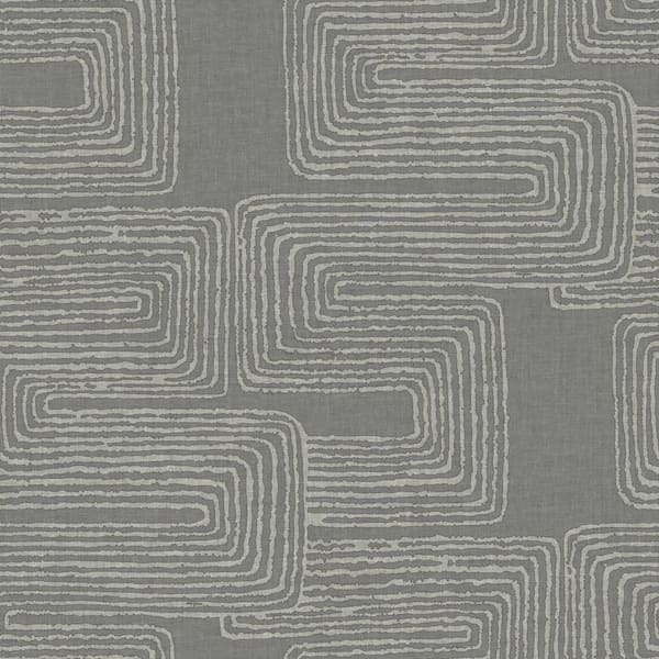 RoomMates Nikki Chu 30.75 sq. ft. Grey Zulu Signature Peel and Stick Wallpaper