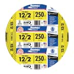 Southwire 250 Ft. 12/2 Solid Romex SIMpull CU NM-B W/G Wire (2-Pack ...