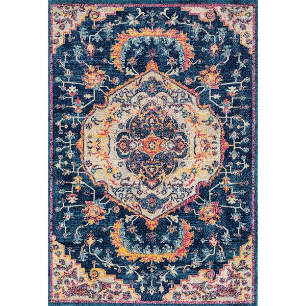 United Weavers Abigail Ulani Midnight Blue 3 ft. x 7 ft. Area Rug