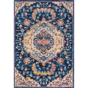 Abigail Ulani Midnight Blue 5 ft. 3 in. x 7 ft. 2 in. Area Rug
