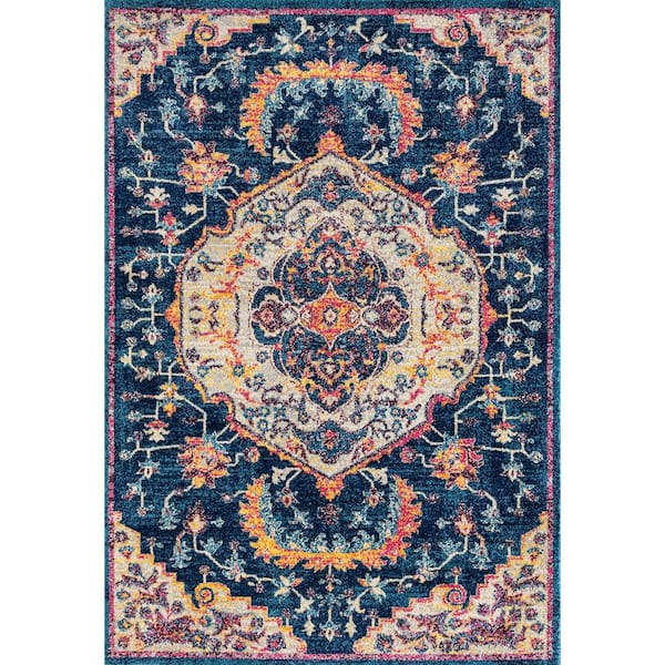 United Weavers Abigail Ulani Midnight Blue 5 ft. 3 in. x 7 ft. 2 in. Area Rug