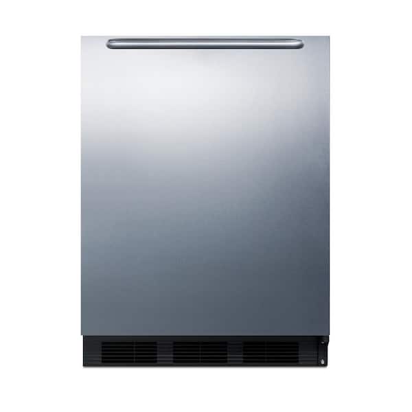 Summit Appliance 5.5 cu. ft. Mini Refrigerator in Stainless Steel without Freezer, ADA Compliant Height