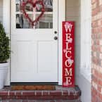 42 in. H Wooden Valentines Large Porch Sign/Decor