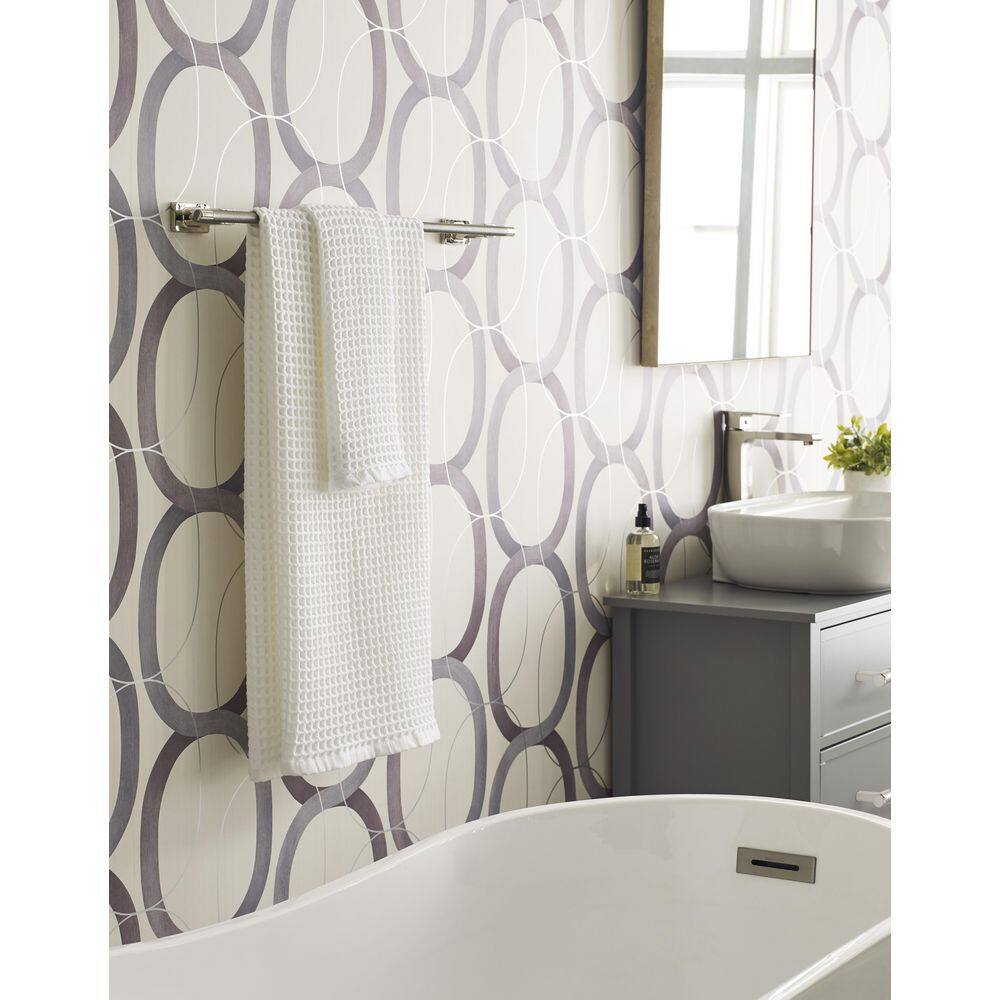 Polished Nickel Stainless Steel 24-Inch Wall Mounted Towel Bar