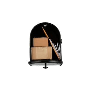 Edwards Black, Large, Steel, Post Mount Mailbox