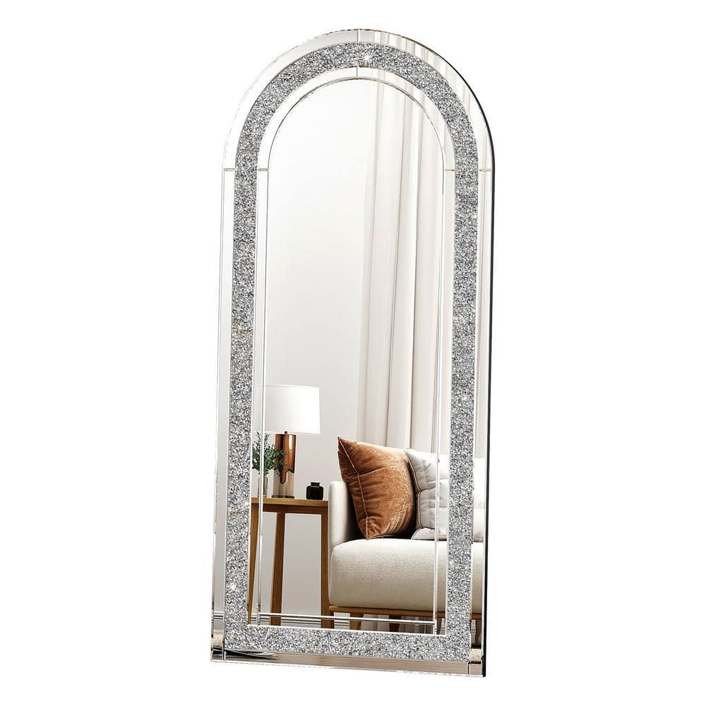 dubbin 31.5 in. W x 70.9 in. H Arch-Top Glass Full Length Mirror
