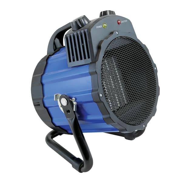 Comfort Zone 1,500-Watt Portable Ceramic Utility Heater with Pivoting Cradle Base in Blue
