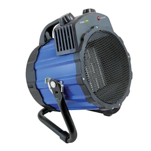 1,500-Watt Portable Ceramic Utility Heater with Pivoting Cradle Base in Blue