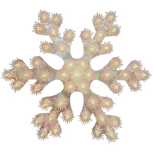 12 in. Lighted Holographic Snowflake Christmas Window Decoration