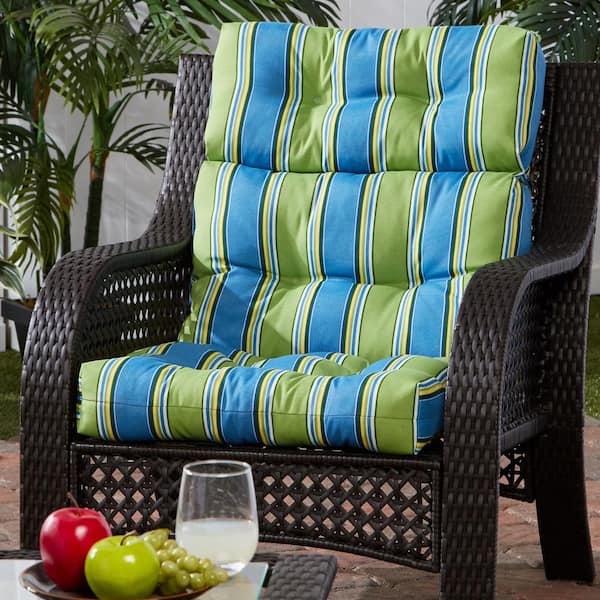 Greendale Home Fashions Outdoor Seat Back Chair Cushion Teal