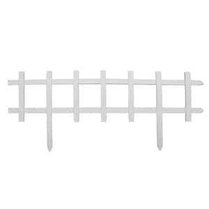 13 in. Resin Cape Cod Style Garden Fence (18-Pack)