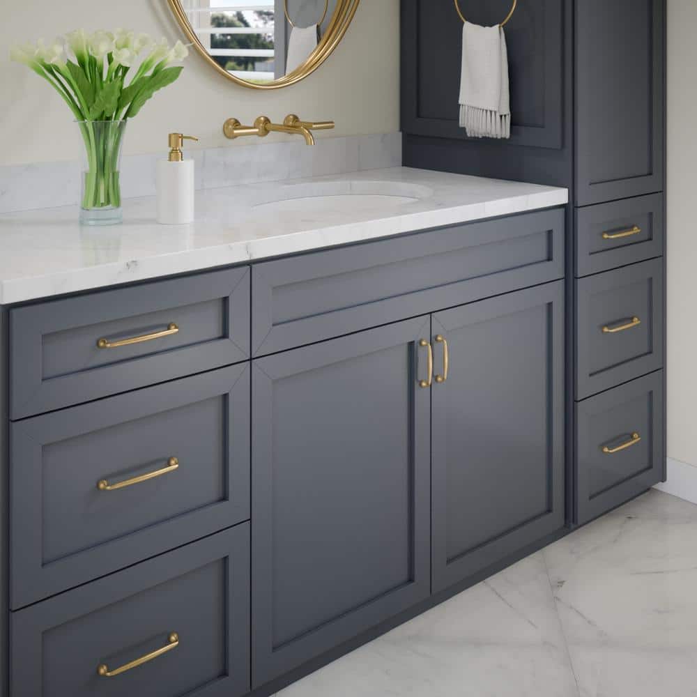 Mason Satin Brass 4-1/4" Center Bar Pull Multipack