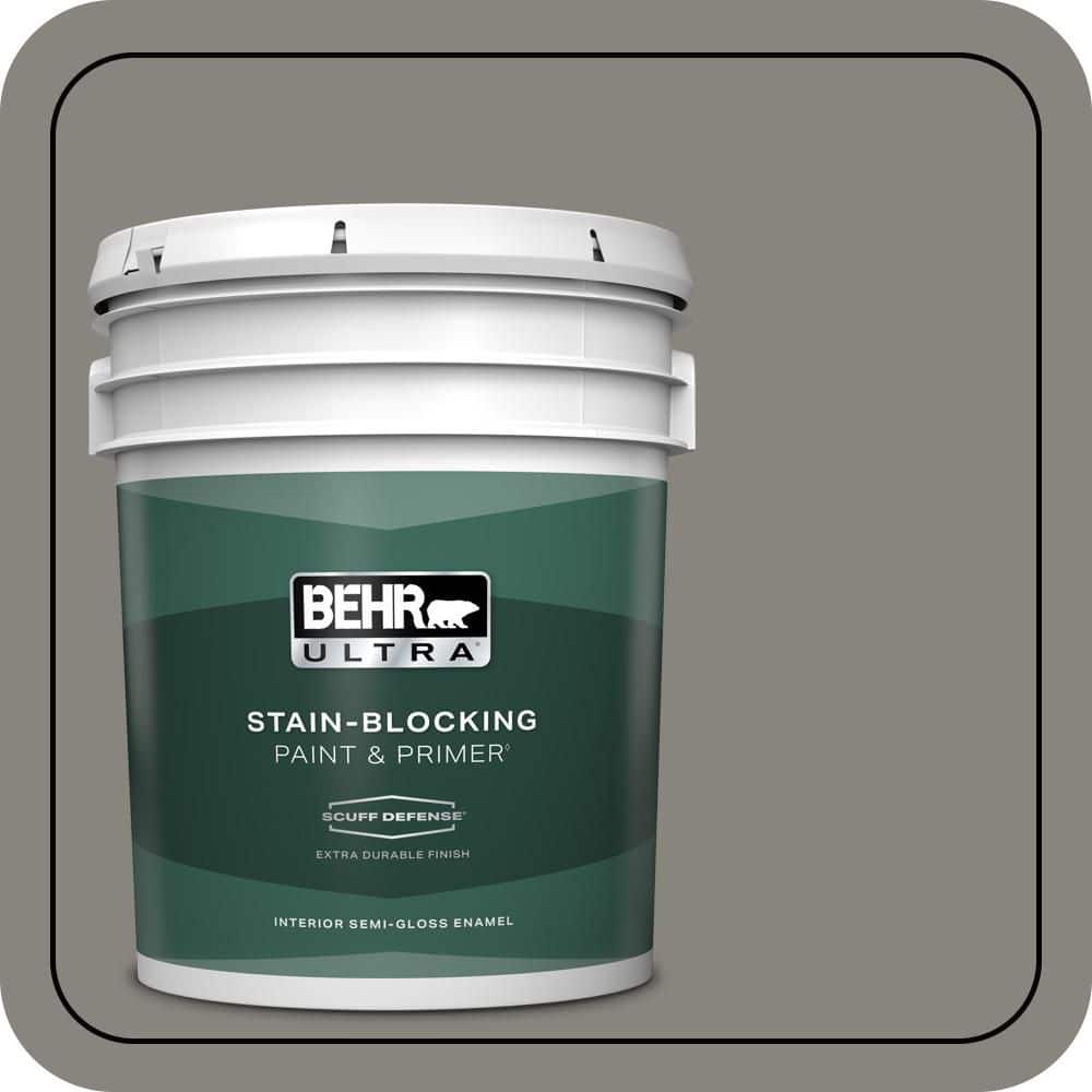 5 gal. #PPU24-07 Barnwood Gray Extra Durable Semi-Gloss Enamel Interior Paint & Primer price history on PriceWatchPro