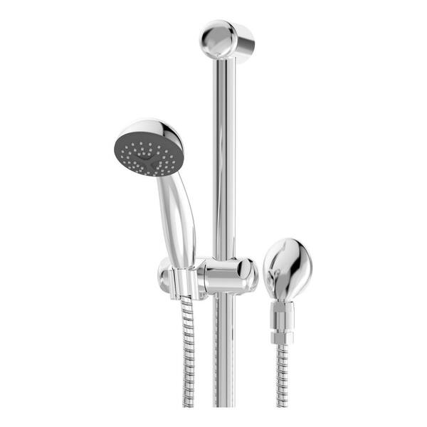 Symmons Dia 1-Spray Hand Shower with Slide Bar in Polished Chrome H321 ...