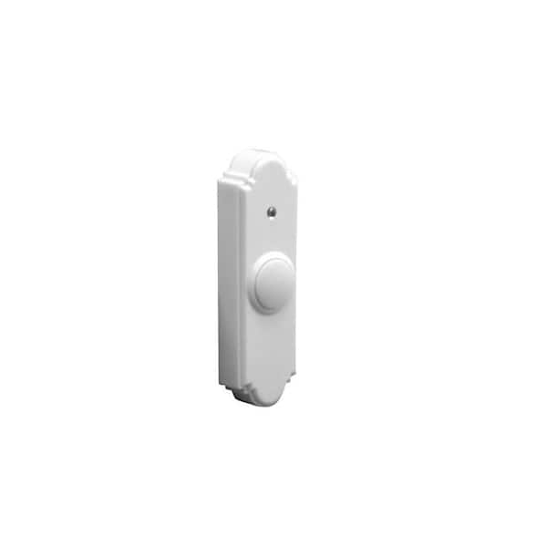 IQ America Wireless Battery Operated Door Bell Push Button, White