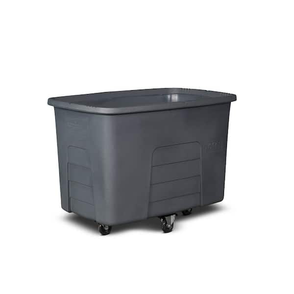 Toter 20 Cubic Foot 600 lbs. Capacity Heavy Duty Manual Cube Truck - Gray