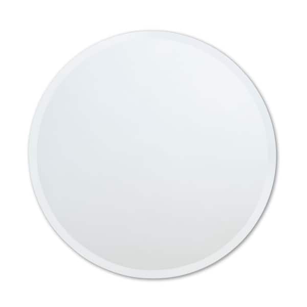 Better Bevel 30 In W X H, Round Mirror With Beveled Edge