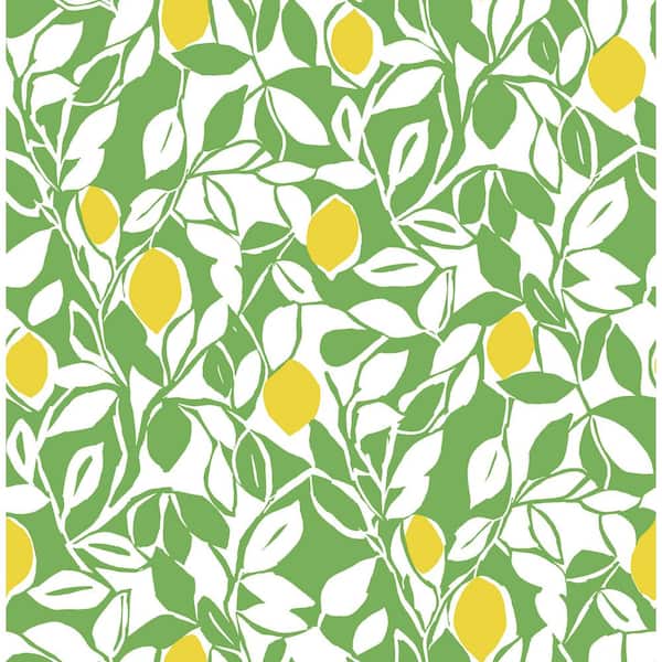 NuWallpaper Green Meyer Peel and Stick Wallpaper Sample