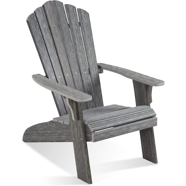 Grey Oversized Poly Lumber Adirondack Chair (1-Pack)