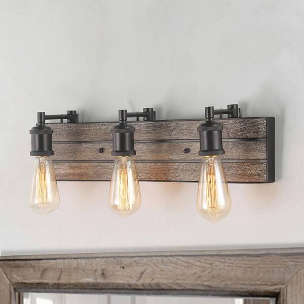 Rustic bathroom lighting home depot Clearance