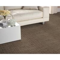 Living Bliss Sable Brown 13.2 ft. 29.49 oz. Polyester Loop Installed Carpet