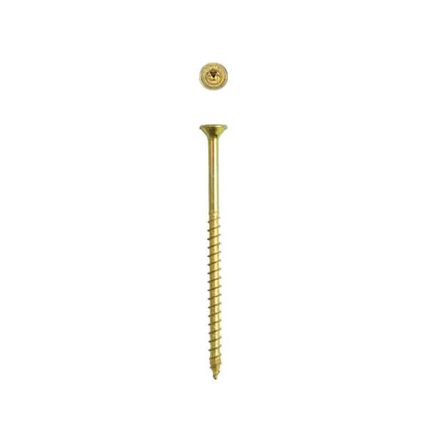 #10 x 3 in. Interior Flat Head Wood Screws Construction Framing Torx T-Star Plus (72 Each) 1 LB Bit Included