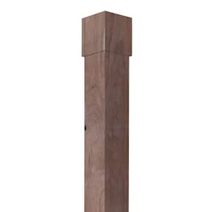 5.625 in. D x 5.6875 in. W. x 104 in. L Unfinished Rustic Cherry Wood Lally Column Wrap