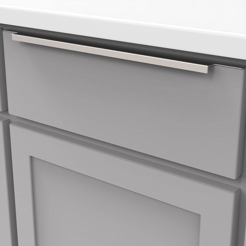 Austere 18" Brushed Aluminum Modern Cabinet Pull Handle