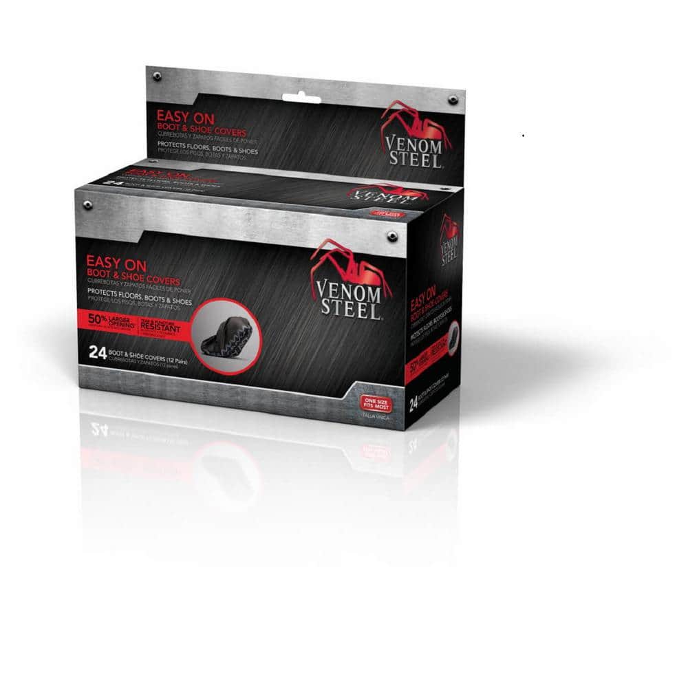 Venom Steel Easy On Boot and Shoe Covers VEN24200N The Home Depot