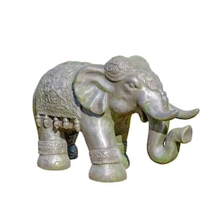 Magnesium Elephant Statue in Silver