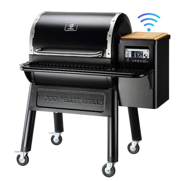 709 sq. in. Wifi Smart Pellet Grill and Smoker in Black