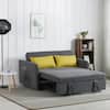 56.3 in. Width Black Fabric Twin Sofa Bed Multifunctional Folding Sofa Bed  Thanksgiving Convertible Sofa Bed S915-SOFABDE-BL - The Home Depot