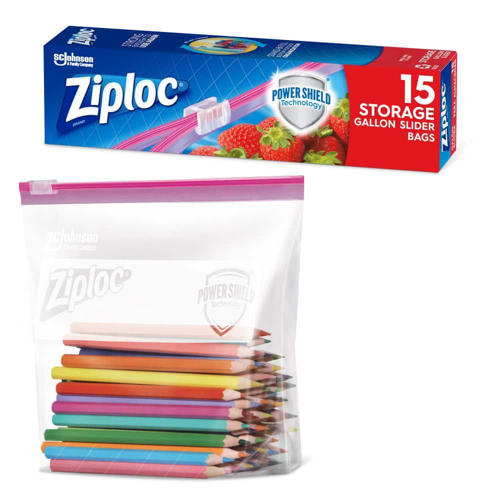 Ziploc® Gallon Storage Slider Bags - Large Size - 1 SJN316489CT