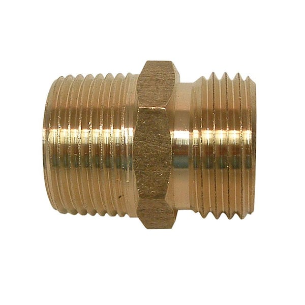 Everbilt Lead Free 3/4 in. MGH x 3/4 in. MIP (Tapped 1/2 in. FIP Inside) Brass Adapter