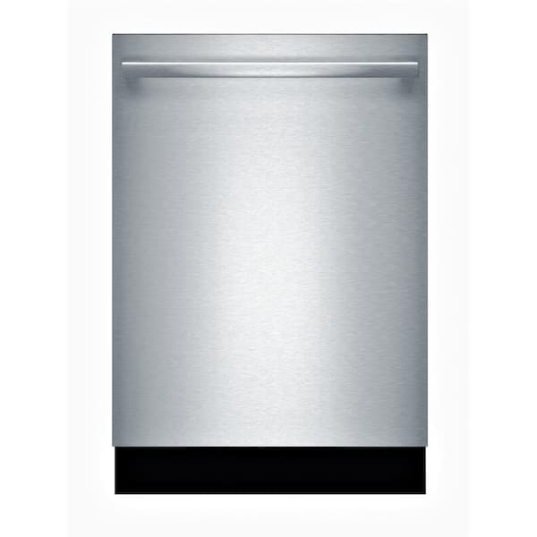 Bosch 100 Series 24 in. Stainless Steel Top Control Tall Tub Dishwasher with Hybrid Stainless Steel Tub and 3rd Rack, 48dBA