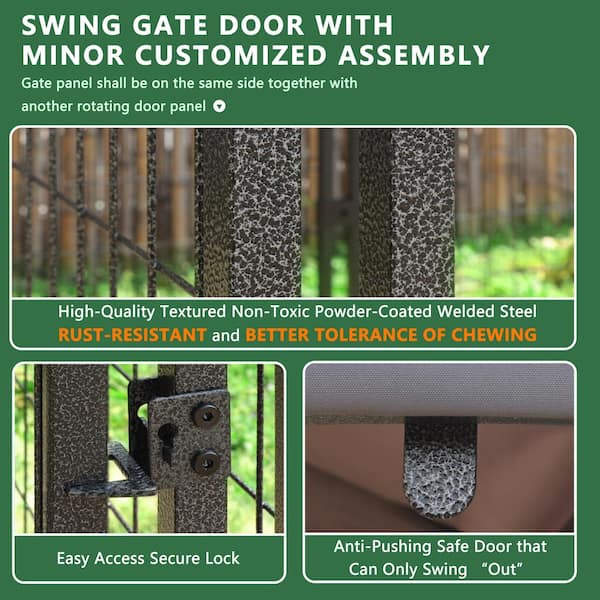 PET 6cm×5m 庭院葱茏 Huluwat 59.6 in. H x 119.1 in. L Green Metal Wire Mesh Fence